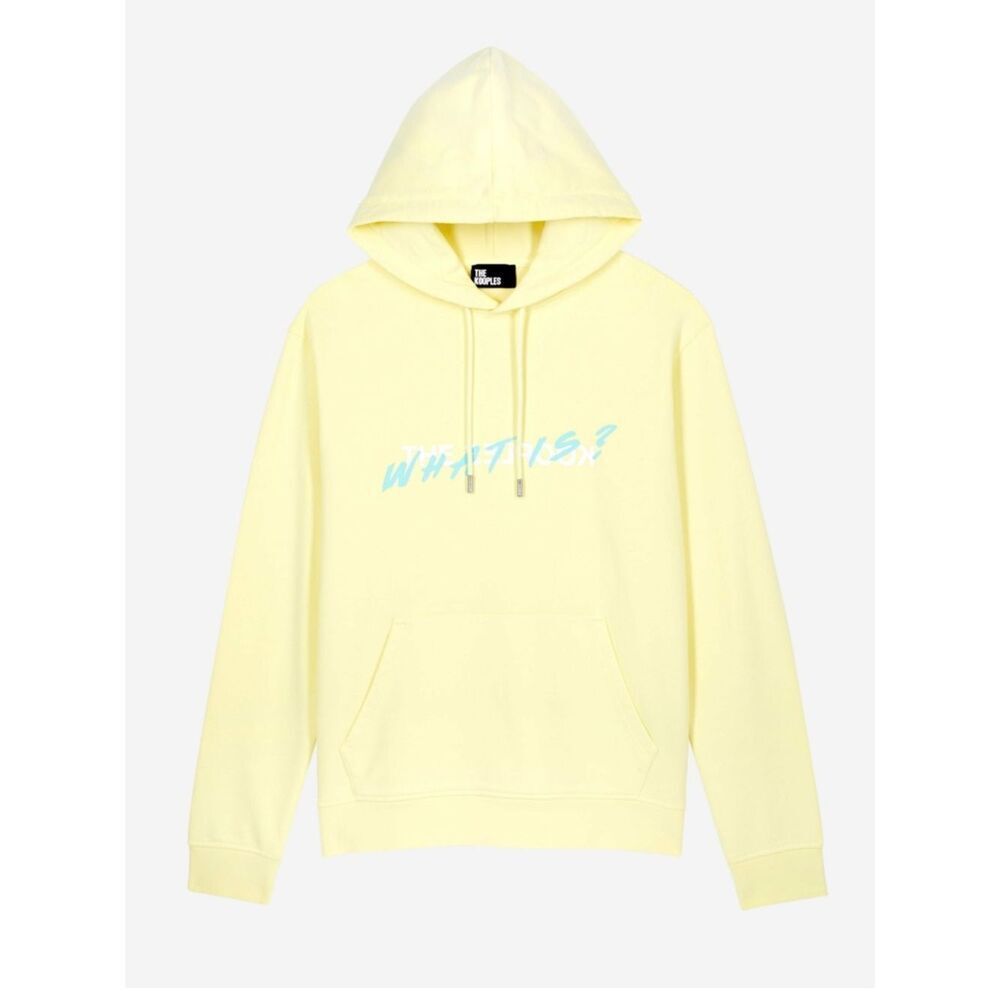 $275 The Kooples Yellow Cotton Hoodie Sweatshirt NWT
